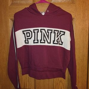 Victoria's secret Pink crop hoodie (XS)